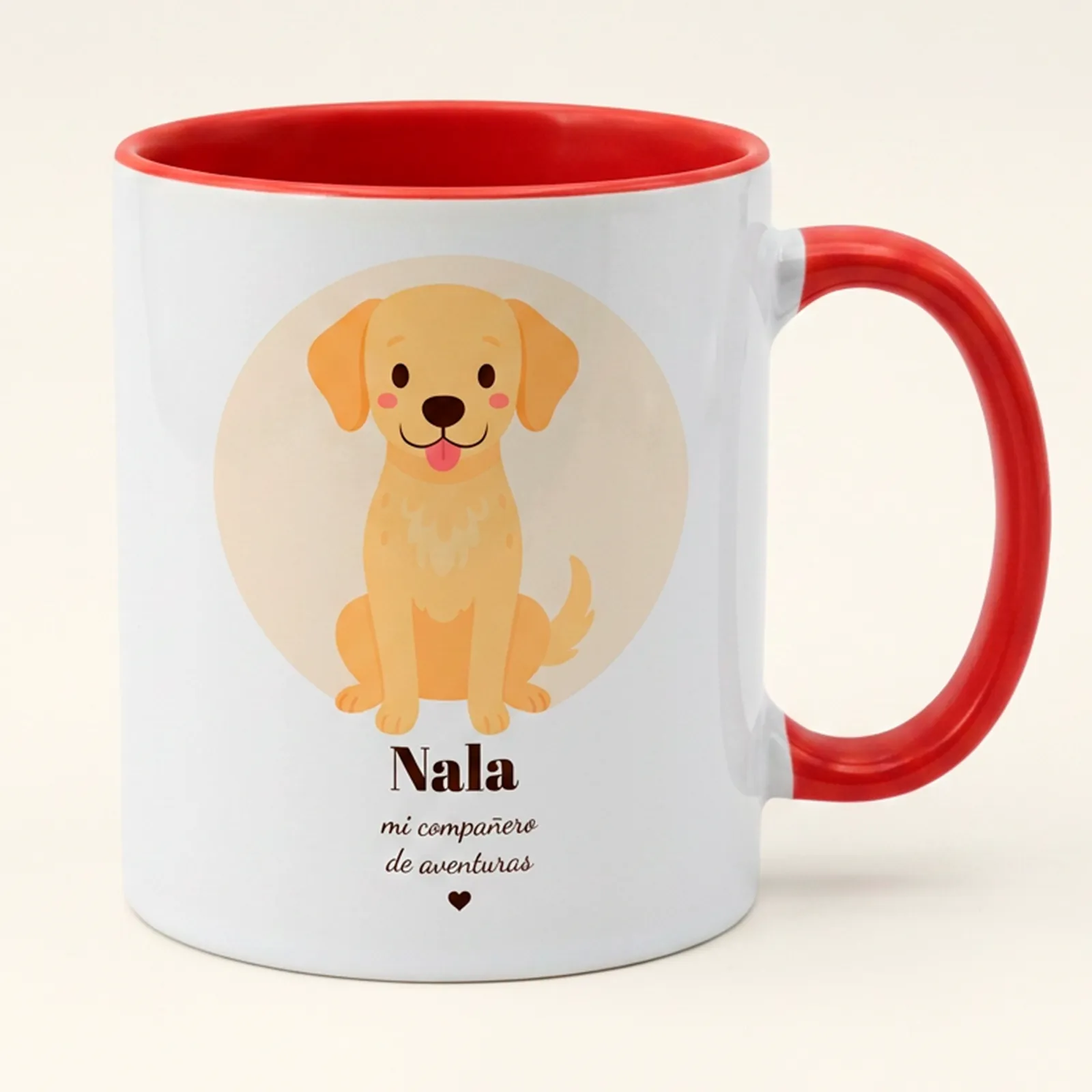 Taza personalizada con perro y nombre - Imagen 4