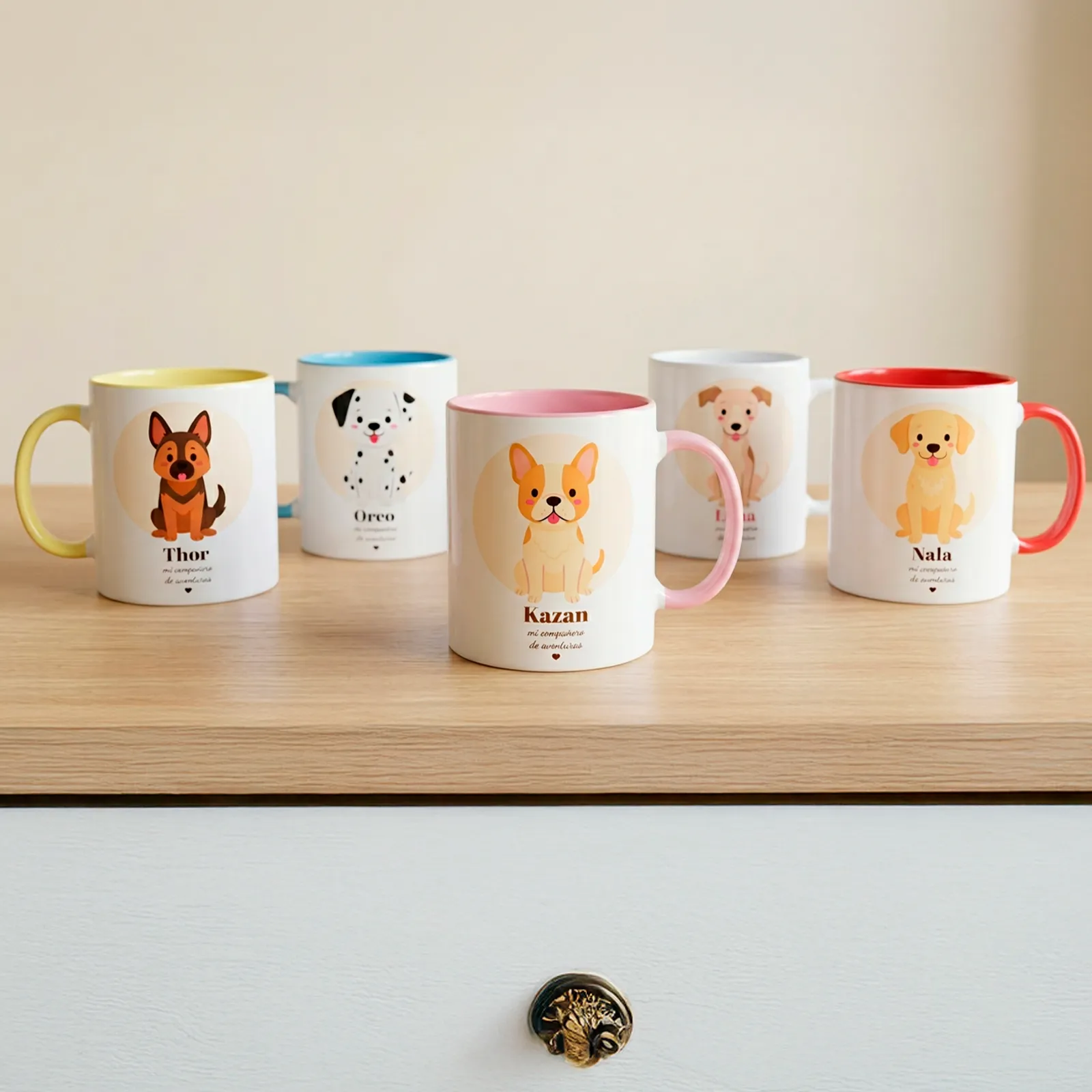 Taza personalizada con perro y nombre - Imagen 6