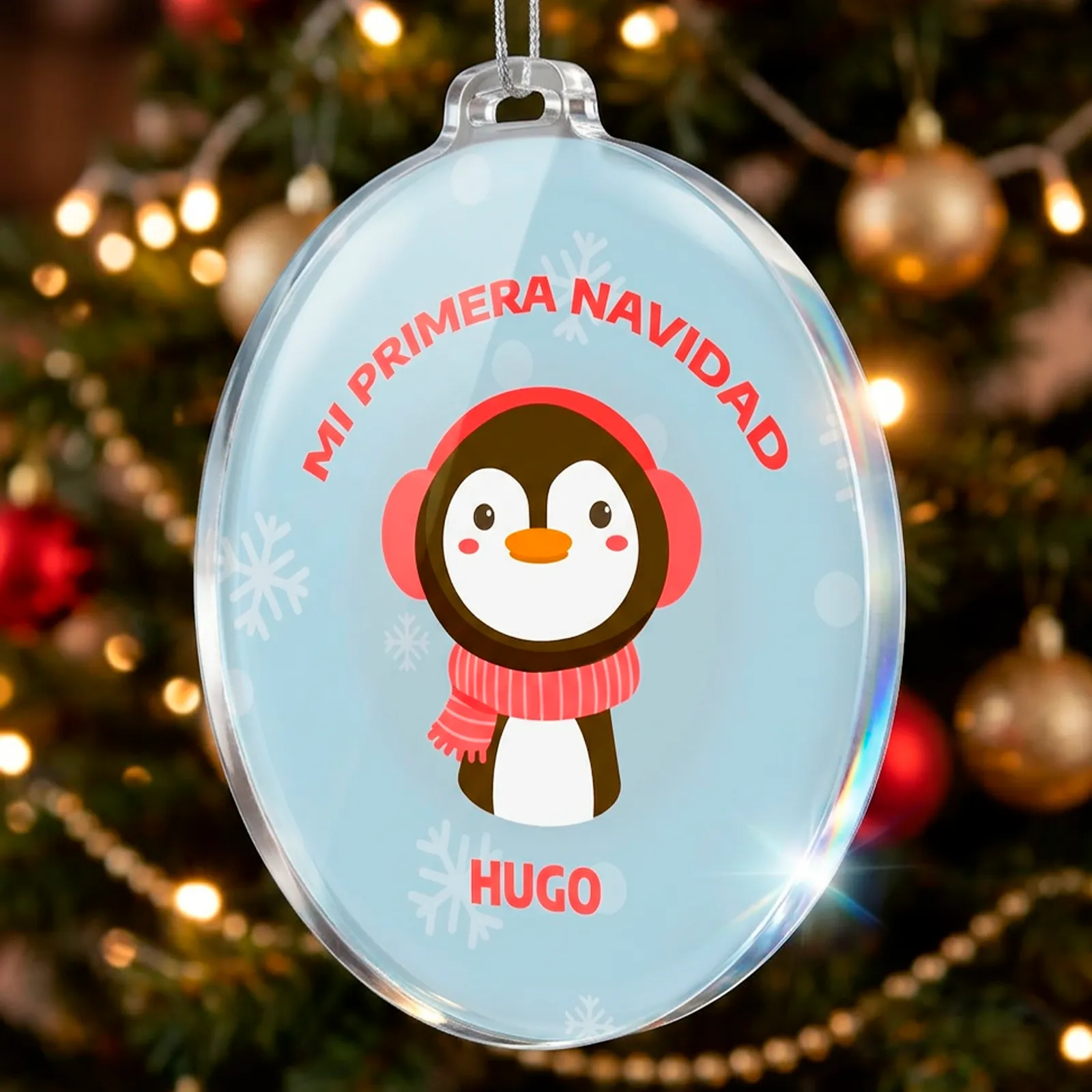 Adorno Mi primera Navidad personalizado con animalito y nombre - Imagen 4