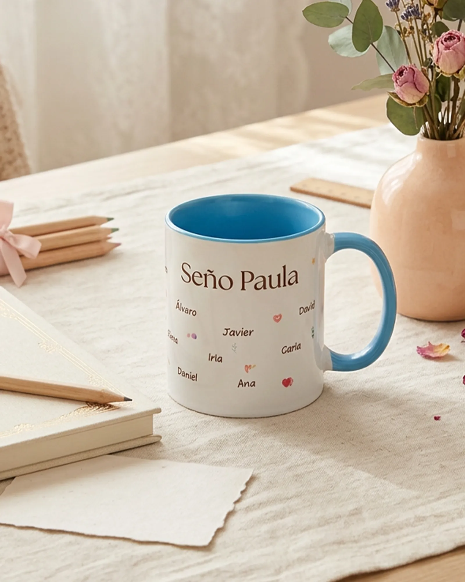 Taza para profe personalizada con nombres - Imagen 4