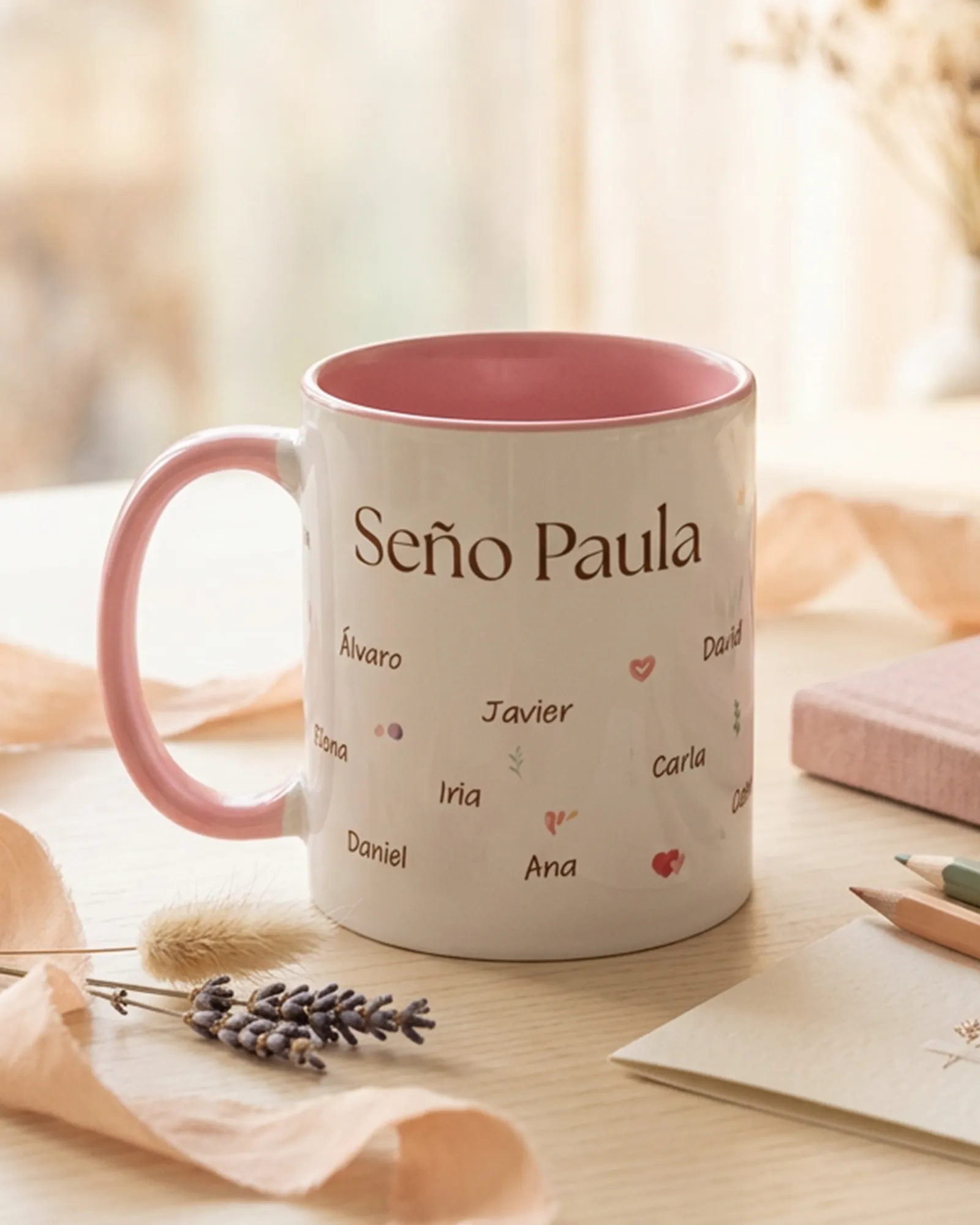 Taza para profe personalizada con nombres - Imagen 2