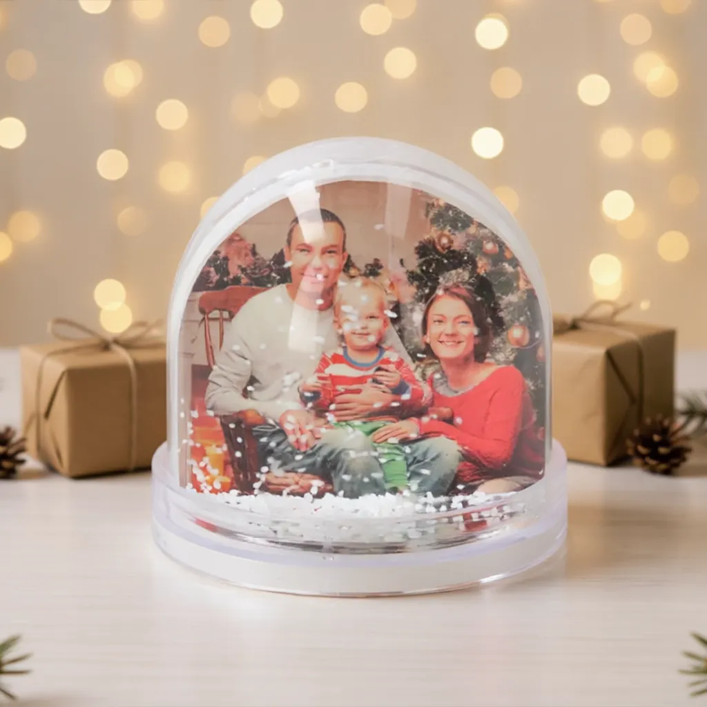 Bola de nieve personalizada con 2 fotos - Imagen 2