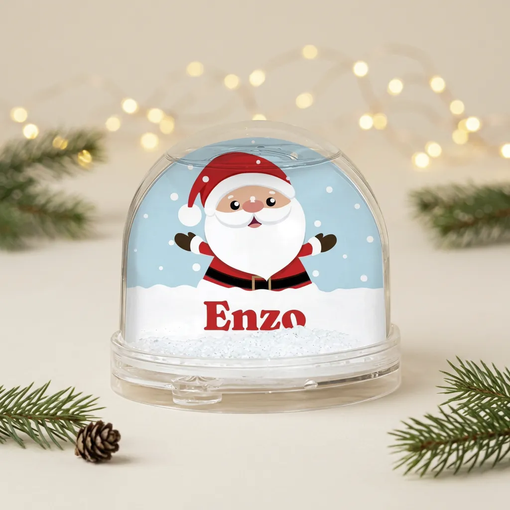 Bola de nieve personalizada con Reyes Magos y foto